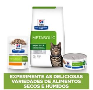 Hill's Prescription diet Feline Metabolic Peixe do Oceano (12 X 85g saquetas)