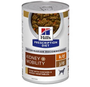 Hill's Prescription Diet Canine k/d+mobility guisado com frango e vegetais (lata) 354g