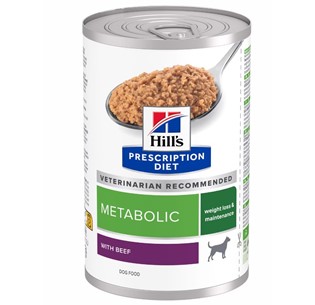 Hill's Precription Diet  Canine Metabolic vaca (lata) 370g