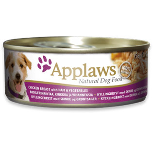 APPLAWS Dog Chicken Breast with Ham and Vegetables 156GR