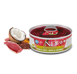 N&D Quinoa Cat Skin & Coat Pato & Coco