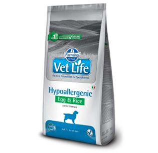 Vet life Hypoallergenic Egg & Rice Canine