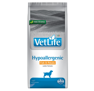 Vet Life Hypoallergenic Fish & Potato Canine 