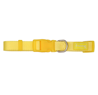 Coleira Nylon Basic Amarelo