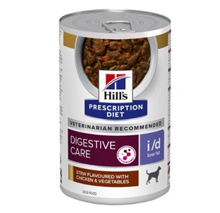 Hill's Prescription Diet Canine i/d Low Fat guisado sabor frango e vegetais (lata)