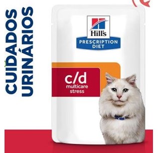 Hill's Prescription Diet Feline c/d Urinary Stress Frango (saquetas)