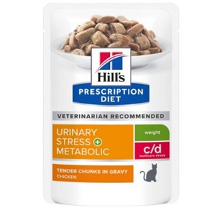 Hill's Prescription Diet Feline c/d Urinary Stress + Metabolic (saquetas)