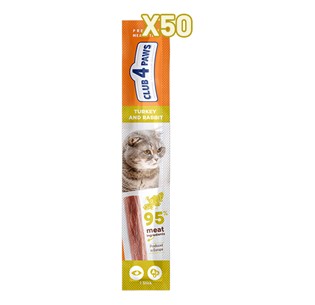 CLUB4PAWS MEATY STICK TURKEY WITH RABBIT FOR CATS 5 G 