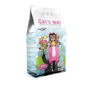 "CATS WAY" BABY POWDER  LITTER AGLOMERANTE P/ GATOS 